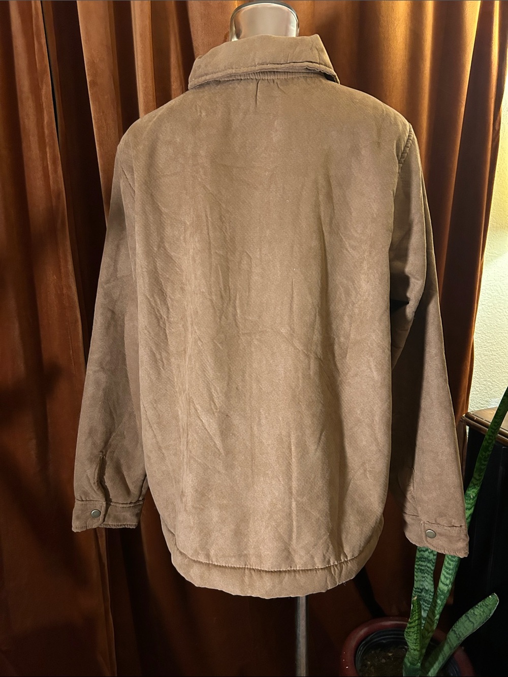 Boston Traders Brown Utility Button-Front Jacket - Picture 3 of 6